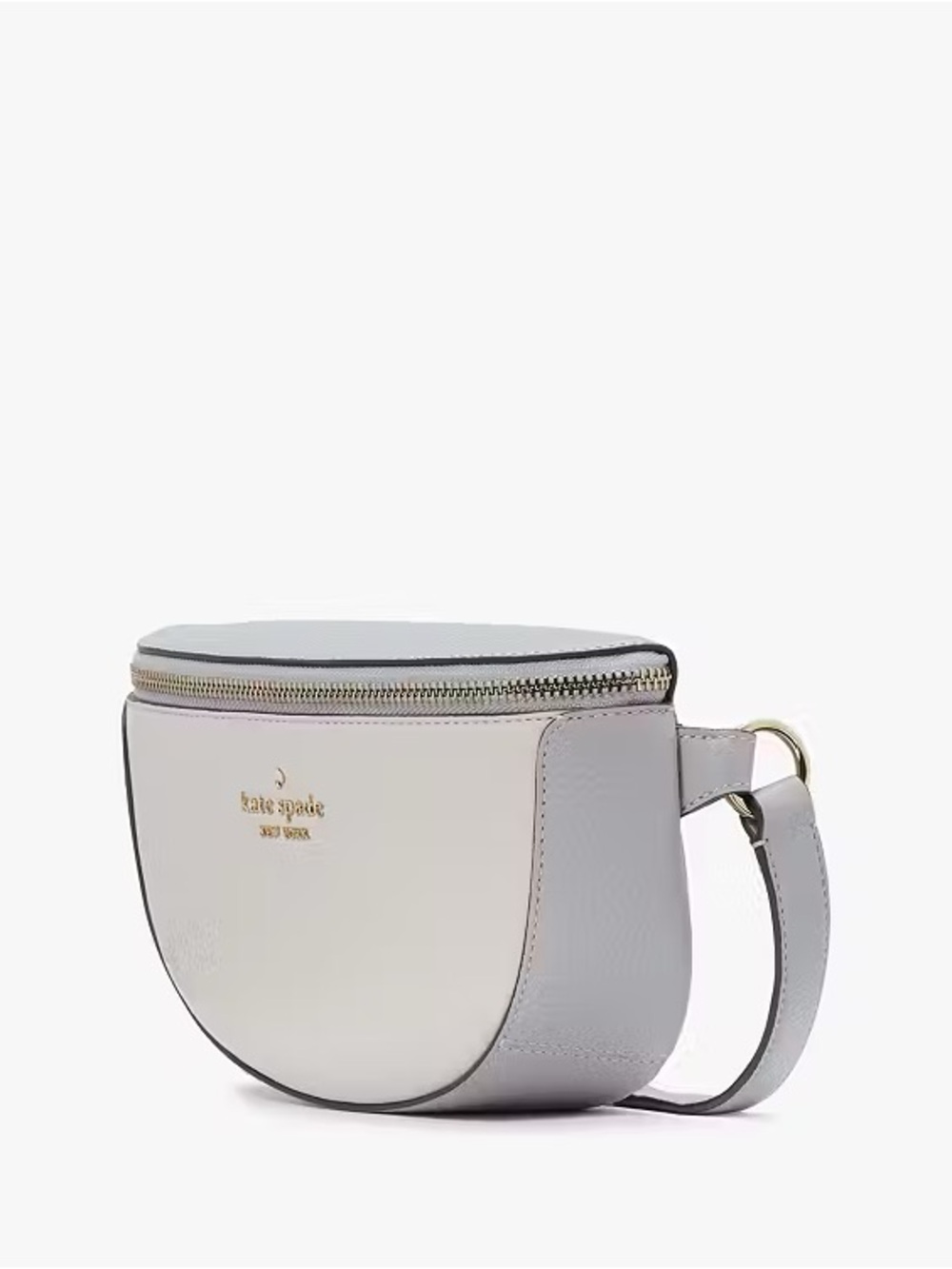 ♠️Kate Spade Lena Colorblock Pebbled Leather Belt Bag Fanny Pack, Grey NEW NWT - Picture 2 of 5